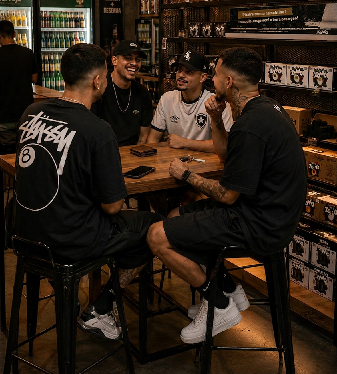 Parceiros Zomo em lounge